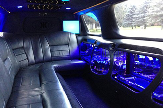 inside the limousine